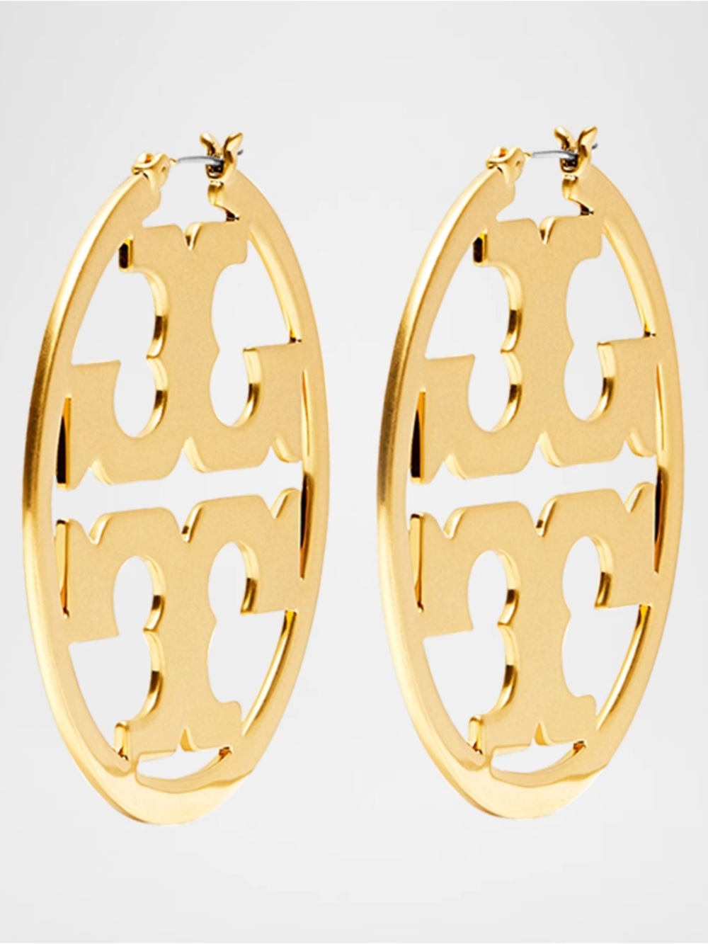 Tory Burch Icon Hoop Earrings